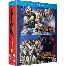 96 min with the cast christopher sabat,ray chase,erica mendez,keith silverstein,clifford chapin,barry yandell. My Hero Academia Movie Double Pack Two Heroes Heroes Rising 15 Blu Ray