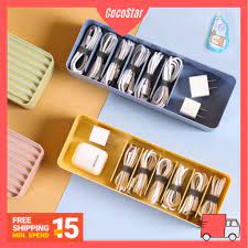 ✨CocoStar✨ (Free Rope) Colorful Wire storage box  Cable Storage Box   Desktop Organiser With Cover 线缆收纳盒 | Shopee Malaysia