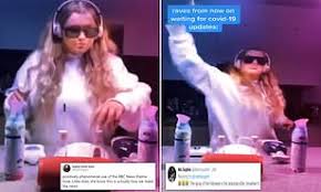 Bbc news provides trusted world and uk news as well as local and regional perspectives. Woman Sees Improvised Kitchen Rave Using Bbc News Theme Tune Go Viral Daily Mail Online