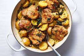 Chicken Braised With Potatoes And Pine Nuts Recipe Nyt Cooking Pine Nut Recipes Recipes