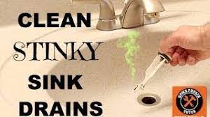 During the time, food pieces can build up in the filter and begin decaying, which is usually the number one cause of dishwasher smells. How To Clean A Stinky Sink Drain Home Repair Tutor