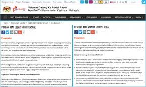 Negara menggembleng tenaga ke arah kesihatan yang lebih baik. Malaysiakini Homoseksual Warganet Bangkitkan Artikel Meragukan Di Laman Web Kkm