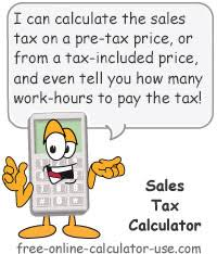 Sales Tax Calculator For Purchase Plus Tax Or Tax Included