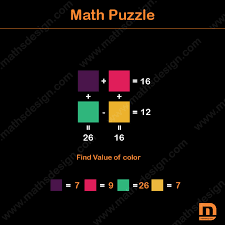 With math there are formulas and rules to learn and some basic. Find Color Value Math Puzzles Iq Riddles Brain Teasers Md