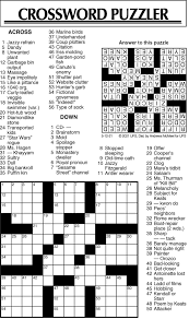 You can play it any day of the week! Crossword Puzzle Advice Comics For May 12 2021 Community Commercial News Com