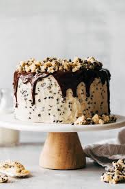 Cookie Dough Cake Recette Cookies Pepite Chocolat Gateau Pepite De Chocolat Et Pate A Cookies