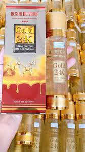 Mua sữa rửa mặt dạng gel tinh thể vàng 24k gold aesthetic value 120ml (  không xuất hóa đơn ) | Tiki