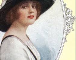 Laurette Taylor Fashions 1914 Young Girls DANCING DRESS Famous Actress  Series Professionally Matted Colorful Augusta Reimer Print W Story