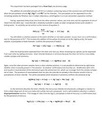 solved flow chart group i qualitative analysis scheme ag