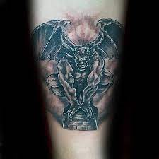 Gargoyle tattoos, meaning, and symbolism. 70 Gargoyle Tattoo Designs For Men Stone Statue Ideas