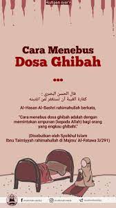 Cara Menebus Dosa Ghibah Motivasi Kutipan Pelajaran Hidup Kutipan Agama