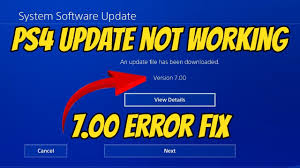 Ps4 New Update 7 00 Error Fix New Ps4 Update Fix Youtube