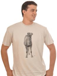 Domestically professionally printed on heavy weight imported fabric; The Camel T Shirt Made In Israel Holy Land Gift