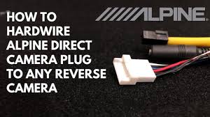 • (если источник питания acc недоступен). How To Hard Wire Alpine Direct Camera Plug Youtube