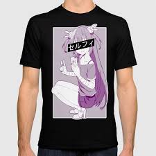 The shirt around the shoulders felt a little tight getting into it. Selfie Sad Japanese Anime Aesthetic T Shirt By Poser Boy Society6