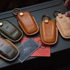 Handmade Tochigi Leather Bmw Car Key Cases With Name Stamping Service Made To Order Thank You For Your Support Vitmehandcraft