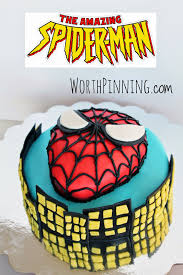 Birthday Party For 7 Year Old Boy An Amazing 7 Year Old Boy Spider Man Cake Spiderman Cake Boy Birthday Cake Cakes For Boys