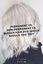 The exact timing for your hair is determined by a strand test. Permanent Vs Semi Permanent Hair Color Which Do You Need Hair Com By L Oreal Bleach Hair Dye Bleached Hair Bleaching Your Hair