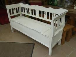 Ka001 Truhenbank Shabby Chic Schwedischer Landhausstil Bank Truhenbank Landhausstil Romantisches Wohnzimmer