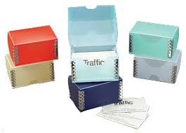Business card holders and rotary card files from grainger can help you keep important business contacts organized so you can retrieve names, phone numbers, addresses and more in seconds. Business Card Metal Edge Box Traffic Works Inc Packaging Solutions Card Files File Box