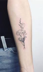 Simple Black Wild Rose Kleine Unterarm Tattoo Ideen Fur Frauen Nette Kleine Ideen Unterarm In 2020 Small Forearm Tattoos Delicate Flower Tattoo Simple Flower Tattoo