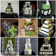 Black And Green Wedding Cake Black And White Cakes With Lime Green Accents Green Wedding Cake Black And White Wedding Cake Green Cake