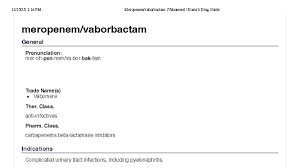 Image result for Meropenem Vaborbactam