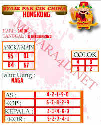 Syair Hongkong 31 Oktober 2020 Dewi Bulan 12 Mei Sydney