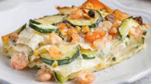 400 g di gamberi sgusciati, anche surgelati*. Lasagne Con Zucchine E Gamberetti Unadonna