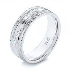 Custom Hand Engraved Men S Wedding Band 103458 Seattle Bellevue Joseph Jewelry Mens Engraved Wedding Bands Mens Wedding Rings Mens Wedding Rings Engraved