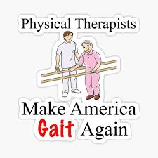 I will be independent with ambulation by 1 year® translated i will walk by myself by one year. Funny Physical Therapy Stickers Redbubble