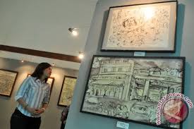 Seni budaya 57 di unduh dari : Pelukis Sketsa Toto Bs Adakan Pameran Spontan Antara News