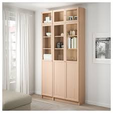 Billy Oxberg Regalkomb Mit Glasturen Eichenfurnier Weiss Lasiert Glas Ikea Osterreich Bucherschrank Ikea Zuhause Glastur