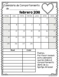 Editable Spanish Behavior Calendars 2017 2018 Free Annual Updates Behavior Calendar Behavior Calendar
