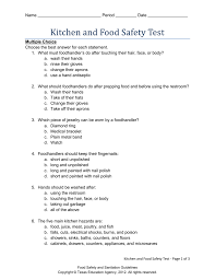 Start studying eohs 240 food & safety quiz. Kitchen Exam Questions