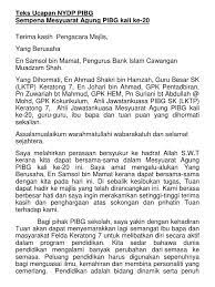 Teks ucapan hari guru bismillah hirrahman nirrahim , yang berbahagia, ydp pibg smk tun mutahir, en. Teks Ucapan Ydp Pibg Mesyuarat Agung Pibg