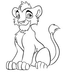 Simba and timon in the jungle. Top 25 Free Printable The Lion King Coloring Pages Online