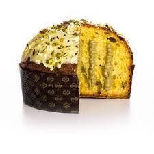 Il classico di tutti i dolci natalizi in una variante soffice e cremosa facile da preparare: Panettone Brontedolci Mit Pistaziencreme Zuckerguss Und Korn 750g