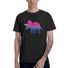 Buy 100 percent bisexual pride aesthetic style bi stuff trendy tank top: Buy Funnybiceratops Bisexual Triceratops T Shirt Cotton Round Neck Male T Shirt Short Sleeve Oversized Gift Tee Clothes Eu Size At Affordable Prices Free Shipping Real Reviews With Photos Joom