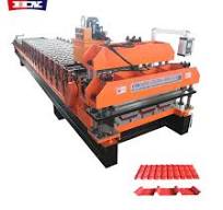 Fully Automated PV4 Glazed Tile Galvanized Aluminum Zinc Roof Steel Sheet Metal Profiling Manufacturing Making Machine Double Layer Roofing Sheet ...