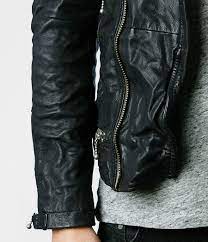 Allsaints Dna Leather Jacket Leather Jacket Men Leather