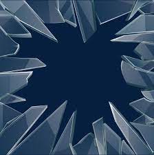Transparent Glass Fragments Broken Glass Art Broken Mirror Drawing Glass Fragments
