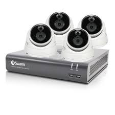 Swann 2mp Swdvk 84580v4d 1tb 4x Dome Cameras Voice Compatible Cctv Kit 8x4