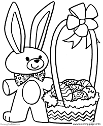 Color easter bunny coloring pages online with this fun, free coloring app for kids. Easter Bunny Basket Coloring Pages Printable