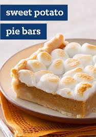Sweet Potato Pie Bars Recipe Kraft Recipes Sweet Potato Pie Desserts Thanksgiving Desserts