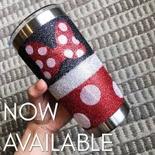 Disney castle mickey glitter tumbler | mickey glitter custom tumbler. My Minnie Mouse Glitter Yeti Is Now Available In My Etsy Shop Link In My Ig Description I Have A Limited Q Glitter Yeti Glitter Tumbler Cups Tumbler Cups Diy