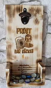 Flaschenoffner Wand Bieroffner Mannergeschenk Wand Etsy Selbstgemachte Geschenke Holz Biertrager Diy Geschenke Holz