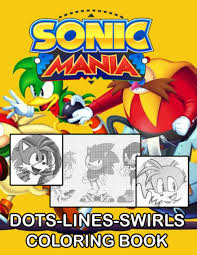 Sonic the hedgehog coloring book pages tails sega genesis. Sonic Mania Dots Lines Swirls Coloring Book Sonic Mania Adult New Kind Dots Lines Swirls Activity Books For Women And Men Smith Patricia 9798682430727 Amazon Com Books