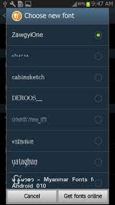 I faced one problem that is zawgyi font issue. Zawgyi One Myanmar Style For Android Apk Download