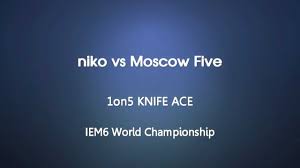 IEM6 World Championship : niko 1on5 KNIFE ace vs M5 - YouTube